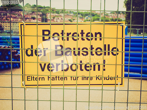 Image of Retro look A sign