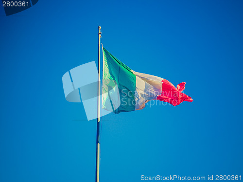 Image of Retro look Italian flag