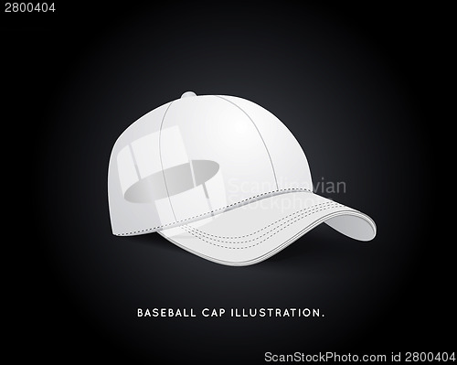 Image of White Baseball Hat