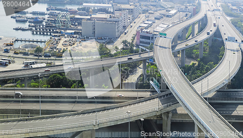 Image of city overpass in HongKong,Asia China 