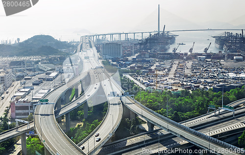 Image of city overpass in HongKong,Asia China 