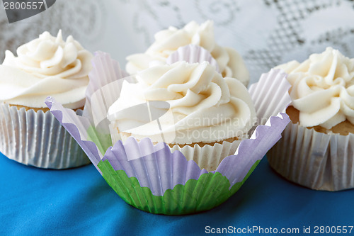Image of Frosted Vanilla Cupcakes