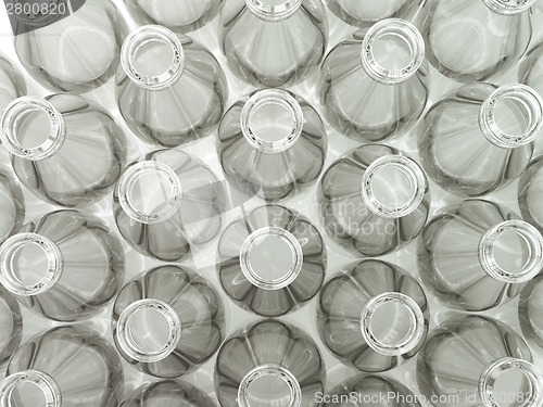 Image of Set of plastic empty bottles