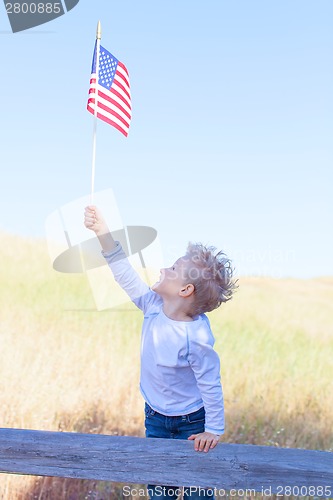 Image of boy celebrating independence day