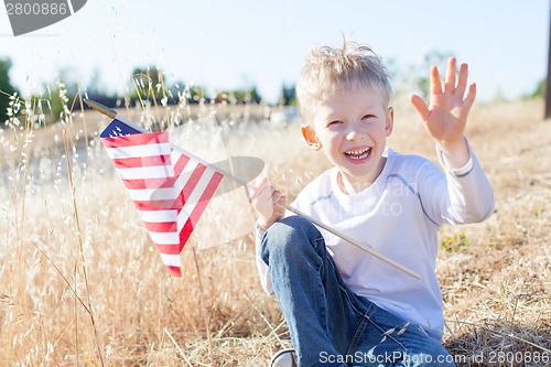 Image of boy celebrating independence day