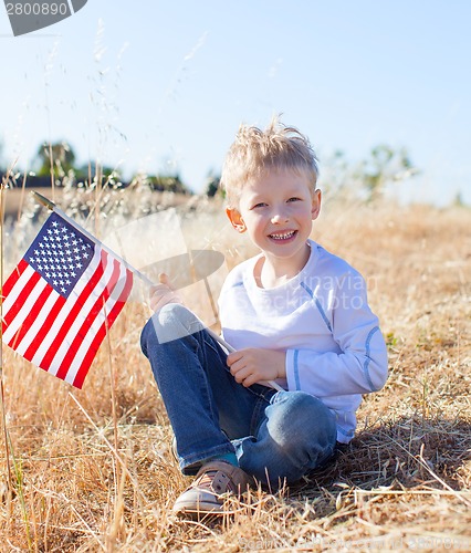 Image of boy celebrating independence day