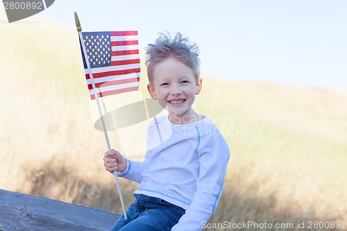 Image of boy celebrating independence day