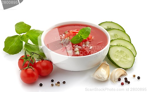 Image of fresh tomato soup