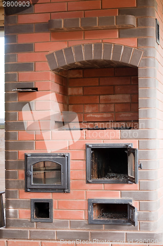 Image of brick stove