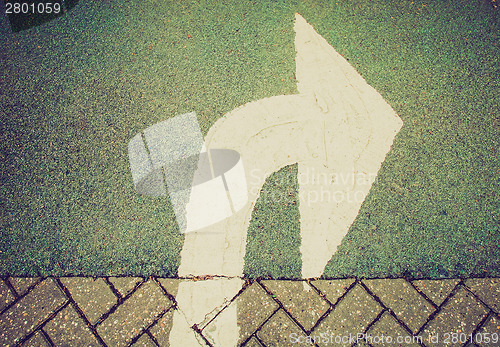 Image of Retro look Arrow sign