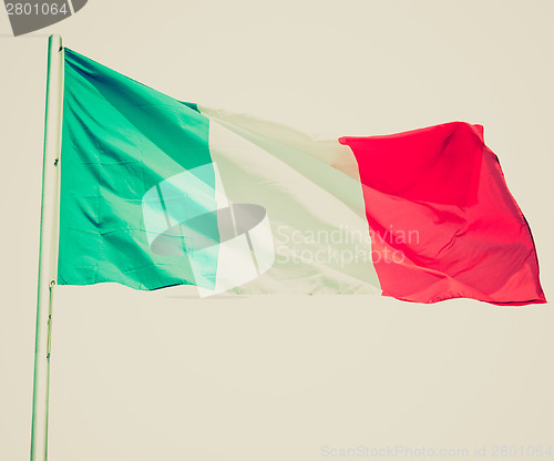 Image of Retro look Italian flag