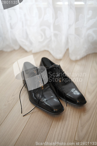 Image of Wedding shoes of the groom