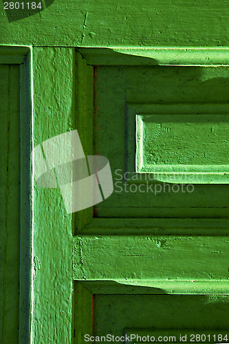 Image of lanzarote door wood green spain