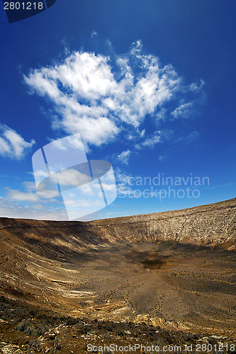 Image of  rock stone sky  hill and summer in los volcanes