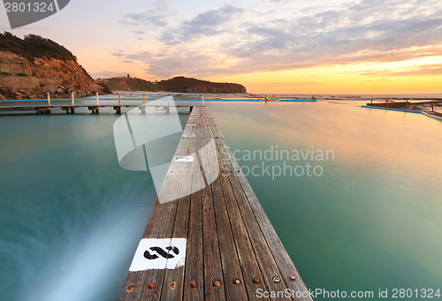 Image of North Narrabeen Tidal Pool from Lane 8 at Sunrise