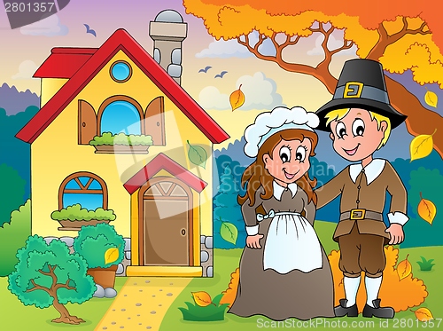 Image of Thanksgiving pilgrim theme 5