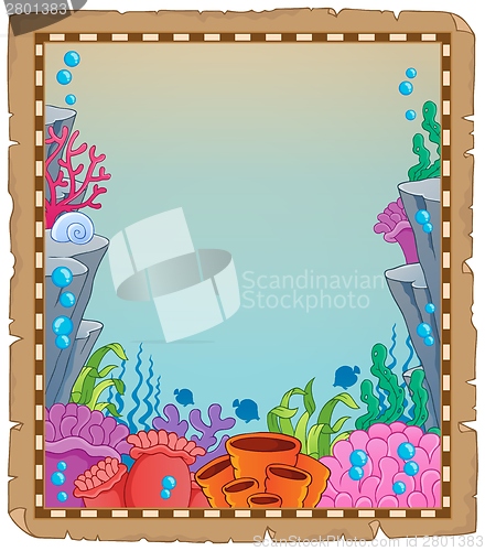 Image of Parchment with underwater theme 6