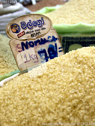 Image of Different rice varieties at the market