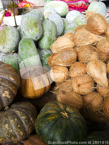 Image of Fruits and vegetables on the market