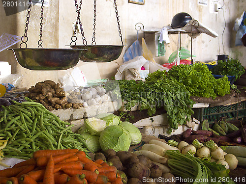 Image of Fruits and vegetables on the market