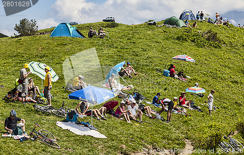 Image of Spectators of  Tour de France