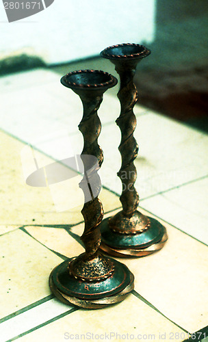 Image of forged candlesticks