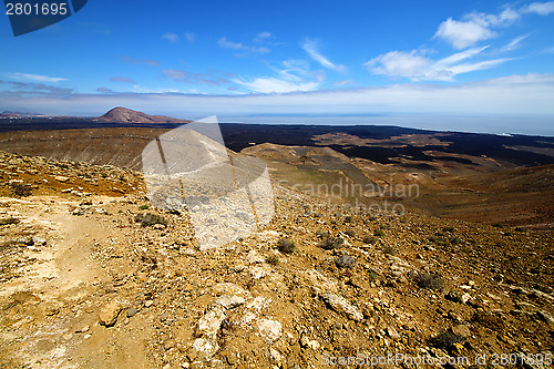 Image of in los volcanes volcanic timanfaya  rock