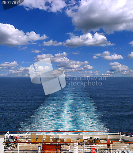 Image of Cruise ship track