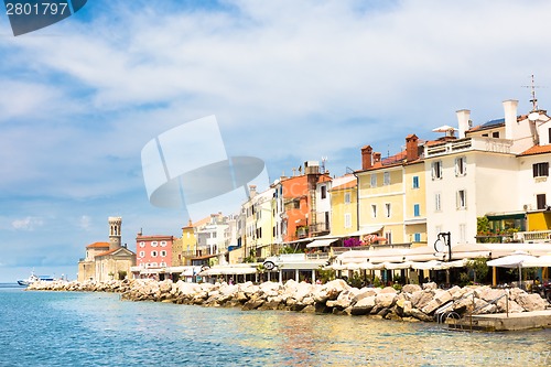 Image of Picturesque old town Piran, Slovenia.