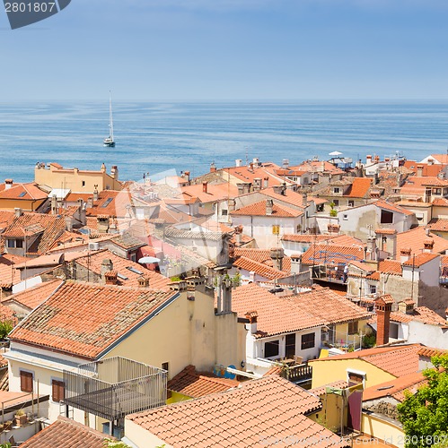 Image of Picturesque old town Piran, Slovenia.