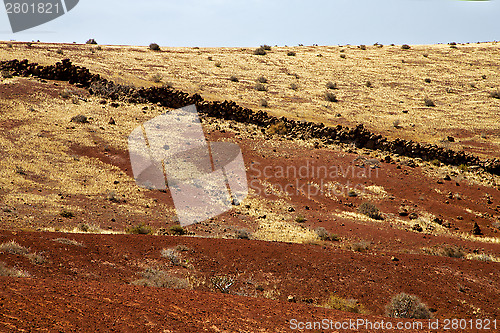 Image of volcanic stone lanzarote  spain  timanfaya  rock    summer 