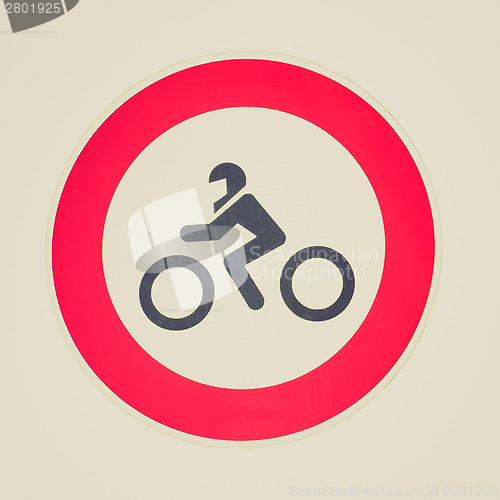 Image of Retro look Traffic sign