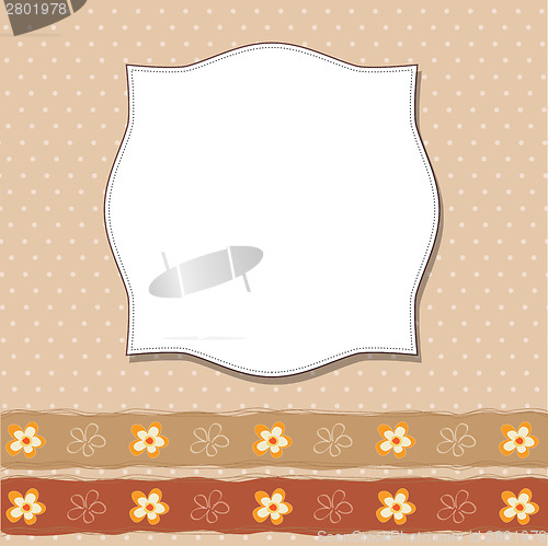 Image of Cool template frame design for greeting card
