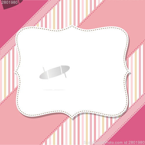 Image of Cool template frame design for greeting card