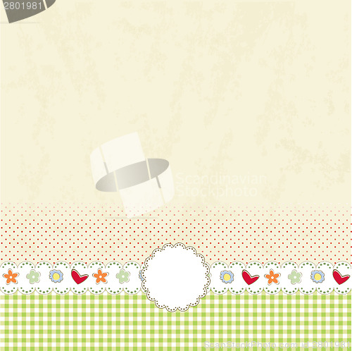 Image of Template design for greeting card
