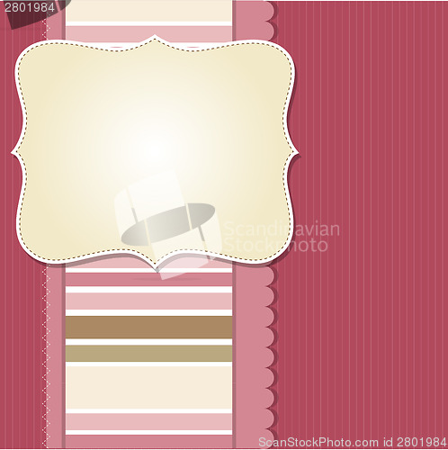 Image of Cool template frame design for greeting card