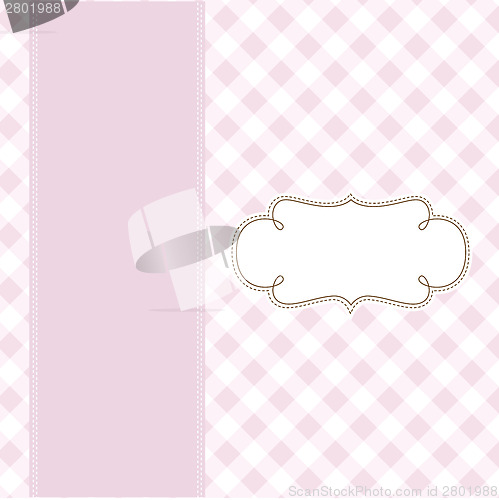 Image of Template frame design for greeting card