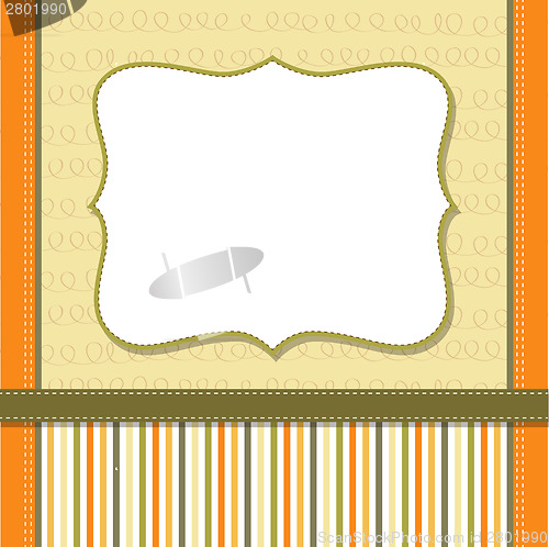 Image of Cool template frame design for greeting card