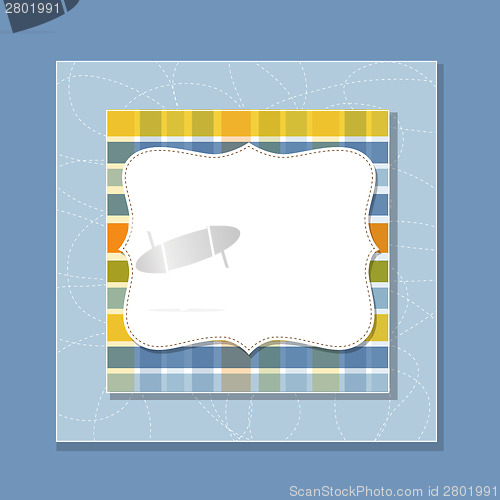Image of Cool template frame design for greeting card