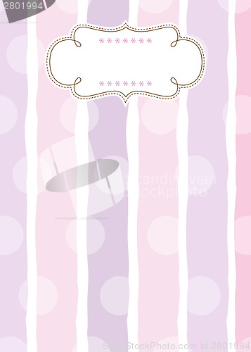 Image of Template frame design for greeting card