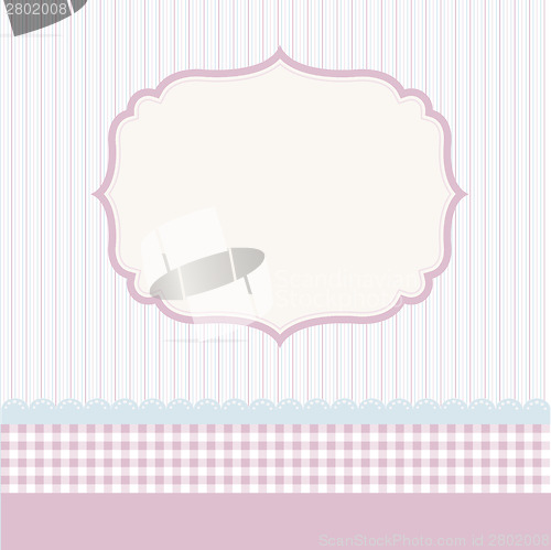 Image of Template frame design for greeting card