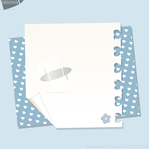 Image of Template frame design for greeting card