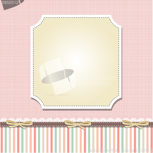 Image of Cool template frame design for greeting card