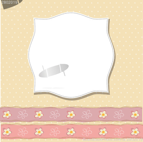 Image of Cool template frame design for greeting card