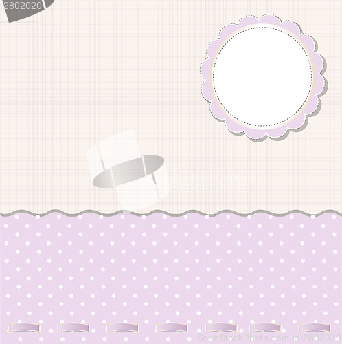 Image of Template frame design for greeting card