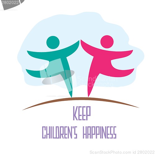 Image of keep children's happiness