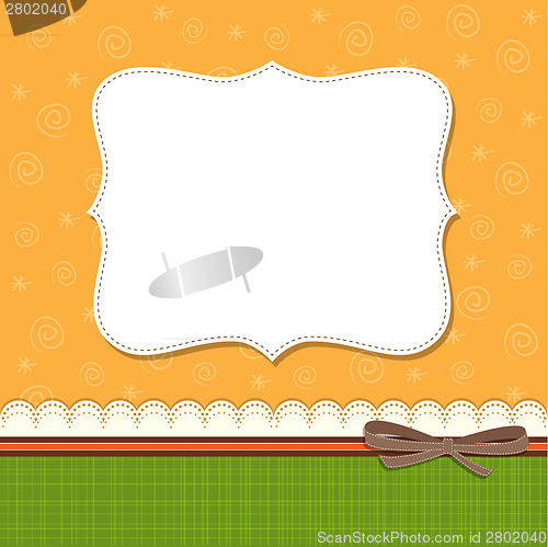 Image of Cool template frame design for greeting card