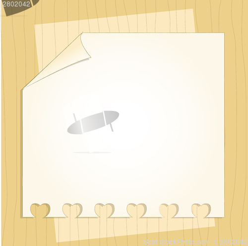 Image of Template frame design for greeting card