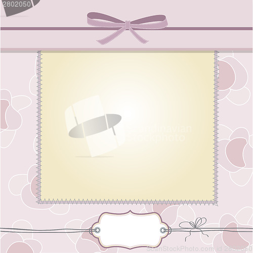 Image of Cool template frame design for greeting card
