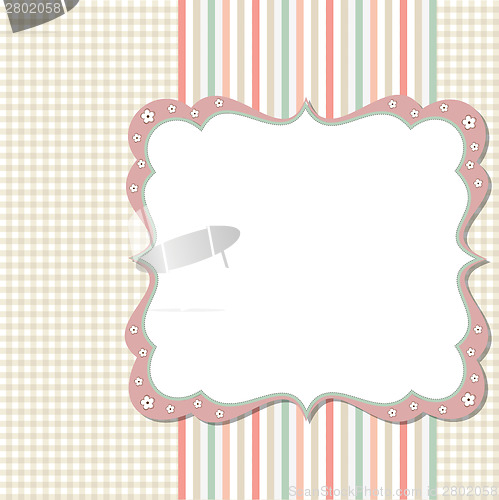 Image of Cool template frame design for greeting card